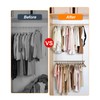 Hanging Closet Rod, Adjustable Width and Height Closet Rods Extender,