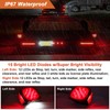 Partswcgg 12V Led Utility Trailer Lights Wiring Kit, Square Combination