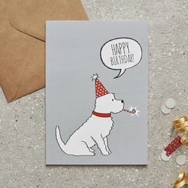 Sweet William Westie Birthday Card