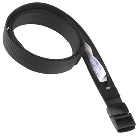 Create idea Tactical Canvas Belt for Hidden Paper Money, with Metal Buckle for Casual Wear Avoiding Pickpocket- Unisex, Black, 127.5cm