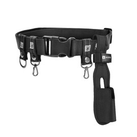 Booms Fishing FB2 Fishing Wade Belt with Rod Holder, Adjustable Nylon Wading Belt 45" Max Length, Wade Fishing Belts for Casting