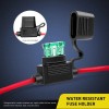 Nilight 120Pcs Standard Blade Fuse Set With 10Pack 14AWG ATC/ATO