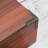 sourcing map 4 Pcs Decorative Box Corner Cover, 32mm Metal