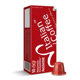 Italian Coffee pods compatible with Nespresso Original machines, Espresso capsules (100 Passione regular pods, 100 Count (Pack of 1)), red