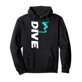 Dive Springboard Diving Board Platform Diving Diver Pullover Hoodie