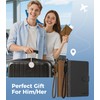 APTMAPT Smart Passport Holder Works with Apple Find My, Leather