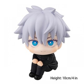 XESAGSNV Handheld Jujutsu Kaisen Q Version Ltadori Yuji, Satoru Gojo Anime Peripheral Twisted Egg Car Doll Decoration (Q Satoru Gojo)