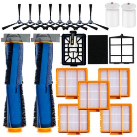Replacement Parts for Shark AI AV2511AE AV2501S AV2610WA AV2501AE RV2502AE RV2610WA UR2500SR RV2520 AV2510 Accessories Kit with Main Roller Brush Filters Foam/Primary Filter Sweep Triple Side Brushes