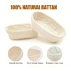 HubewaGlobal Bread Proofing Baskets (Oval)
