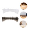 TOVINANNA 2pcs Hair Clipper Comb Holder Case Transparent Storage Box