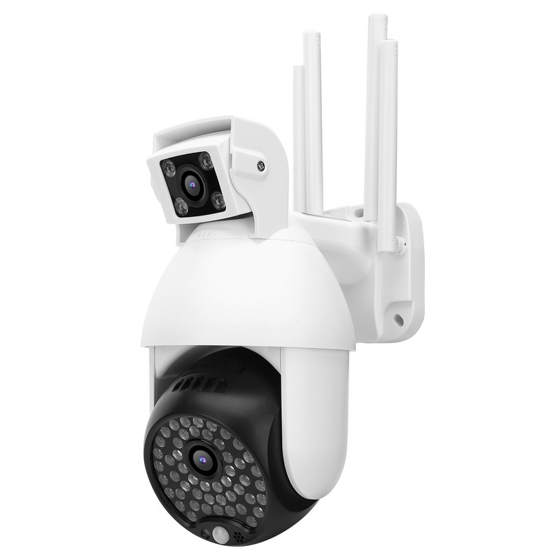 1080P Wifi PTZ Camera 60 Lights Dual Lens IP66 Waterproof