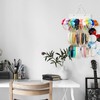 HUHYNN Hanging Headband Organizer with 30 Elastic Loops for Women