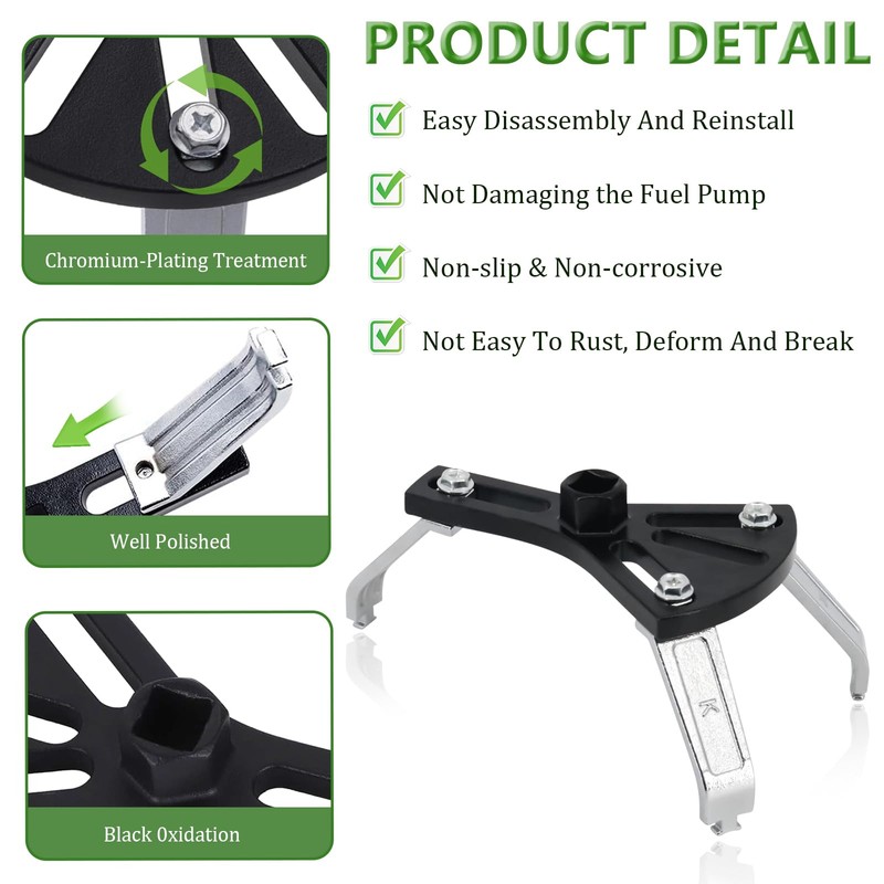 Universal Fuel Pump Removal Tool, Adjustable Fuel Tank Lock Ring