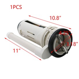 Tulead 3-Inch Dual Flush Valve - Toilet Repair Parts, 275mm Height, for One-Piece Toilet