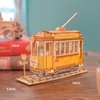 ROBOTIME Tram 3D Wooden Puzzle Wooden Model Building Kit Puzzle
