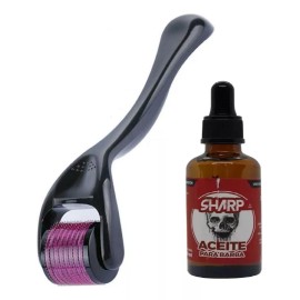 KFMX Dúo Serum Para Barba + Rodillo Derma Roller Crecimiento