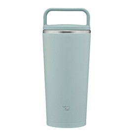 Zojirushi SX-JS30-GM Thermos Bottle, Carry Tumbler, Water Bottle, 10.1 fl oz (300 ml), Handle Type, Dishwasher Safe, Seamless Lid, Only 2 Cleaning Points, Ash Green