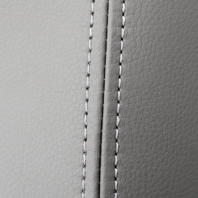 NLQR Center Console Lid Armrest Cover Replacement Microfiber Leather Gray