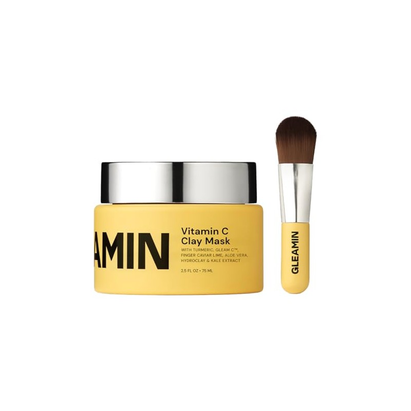 Gleamin Vitamin C Clay Mask for Dark Spots 2.5oz Brightening