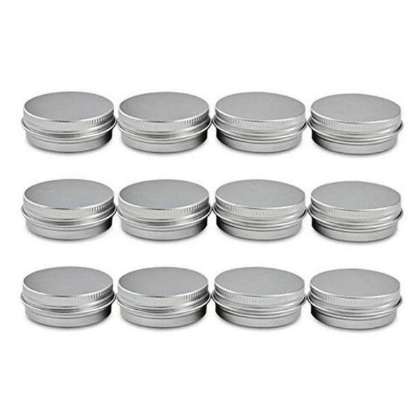 12PCS 60ML 2oz Empty Aluminum Tins Metal Steel Jar Containers