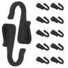 12pcs J Shaped Hook: Plastic Clip On Hanger - Kitchen
