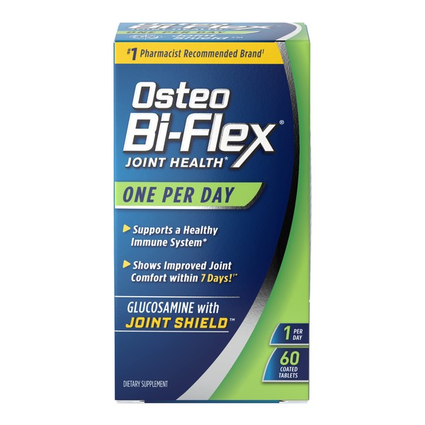 Osteo Bi-Flex One Per Day, Glucosamine Joint Health Supplement with Vitamin D, Coated Tablets, 60 Count