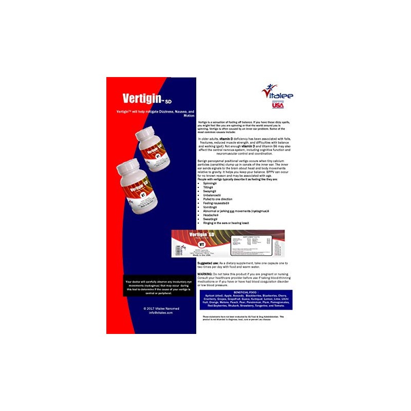 Vertigin SD- Vertigo Supplement (60 cnt)
