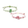 Yocoyee 2pcs Dinosaurs Bracelets Beaded Braided String Rope Chain Thread
