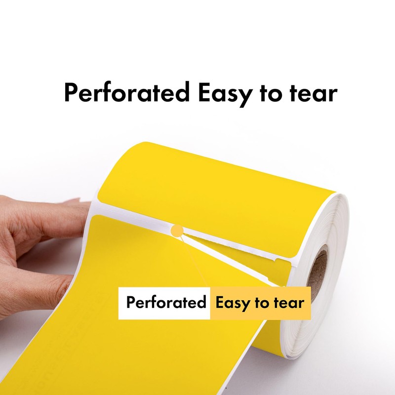 HOUSELABELS 1.5" x 1" Yellow Multipurpose Labels on 1" Core