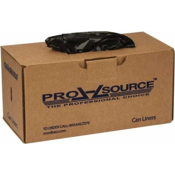 PRO-SOURCE 50 Pack PRO-SOURCE 1.5 mil Heavy-Duty Black Trash Bags,