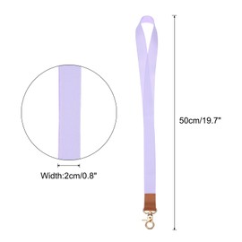 PATIKIL Neck Lanyard, 1 Set Long ID Badge Lanyard with Lobster Clasp for Teacher Women Men Keychain Lanyard Strap for Wallet Keys ID Card Whistle, Light Purple