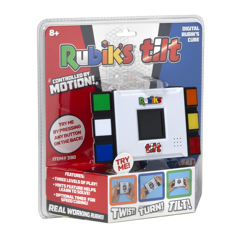 IDEAL | Rubik's Tilt Electronic Game: Twist, Turn, Learn |