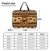 ZIATUBLES Aztec Sunflower Highland Cow Print Laptop Sleeve Case with