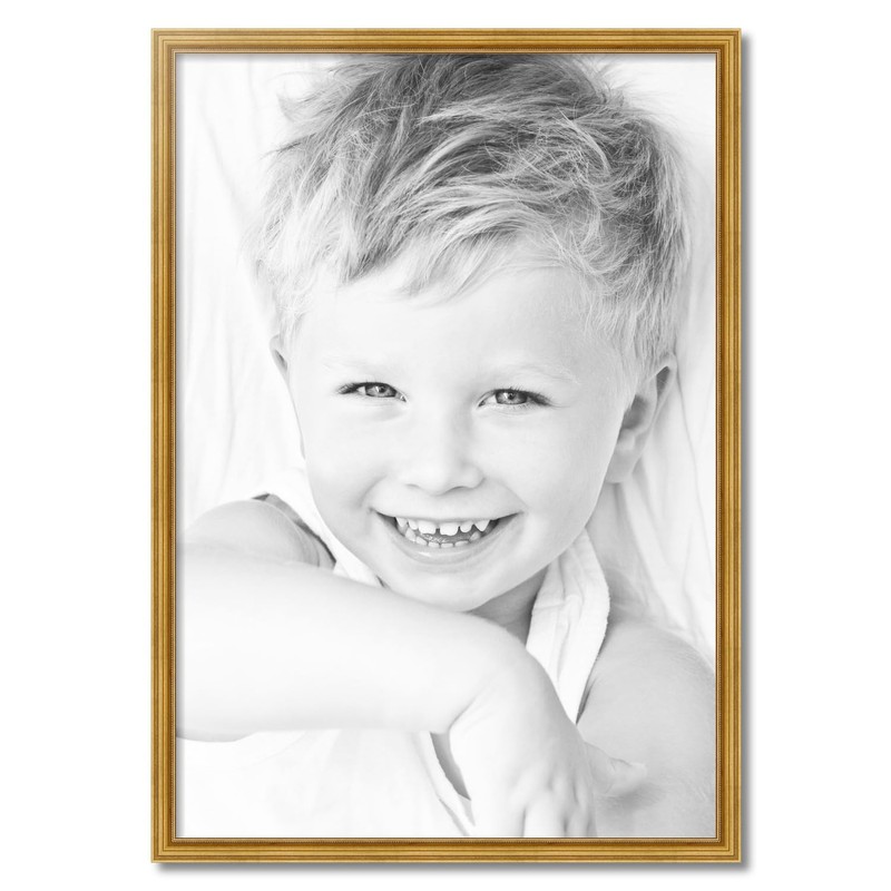 ArtToFrames 27x39 Inch Gold Picture Frame, This 1.28 Inch Custom