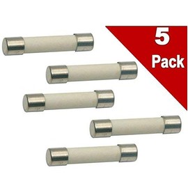 (Pack of 5) Microwave Replacement Fuse, 20A, 250V, Ceramic Line Fuse, Fast Blow Microwave Fuse