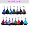 SIEPASA Spar. Saa Double Layer Inverted Umbrella with C-Shaped Handle,