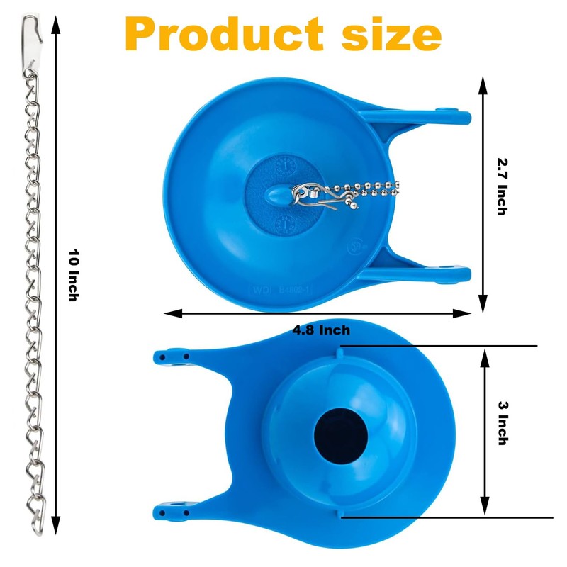 Gerber Toilet Flapper Replacement, 2-Pack 3 inch Toilet Stopper Kit