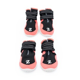 ZippyPaws Adventure Boots - Dog Shoes for Paw Protection from Hot and Cold, Dog Booties for Winter & Summer, Dog Shoes for Large & Small Dogs - Pink, M - Size 5