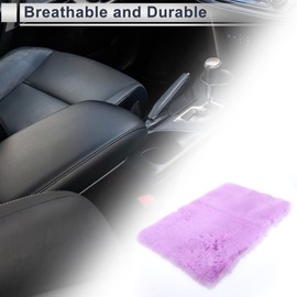 REPAIROCK Universal Center Console Cover Car Armrest Cover Middle Console Cover Lid for Most Vehicle SUV Car Sedan 15.75"x9.84"x0.79" Light Purple Faux Plush