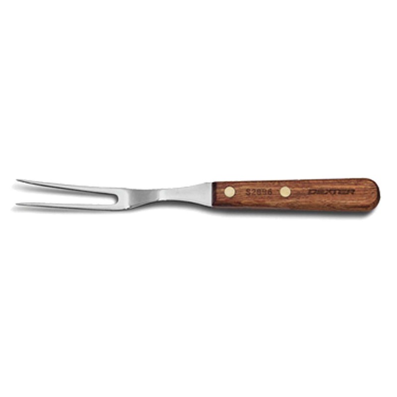 Dexter-Russell 10½” Carving Fork – SYNCHKG017655, High-Carbon Steel Tines, Rosewood