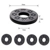 10Pcs 2.7mm Black Guitar Strap Locks Gasket Guitar Protector Blocks