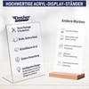 Dasher Products Dasher Products Acryl-Schildhalter, abgeschrägte Rückseite, 15 x 21,5