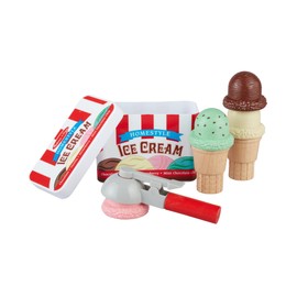 Melissa & Doug Melissa & Doug Scoop & Stack Ice Cream Cone Magnetic Pretend Play Set, Play Food, Encourages Social Interaction, 7 Pieces