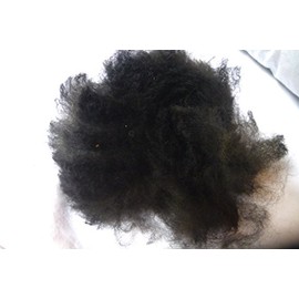 Black huacaya Cria Baby Alpaca Spinning Felting Crafting Fiber Fleece