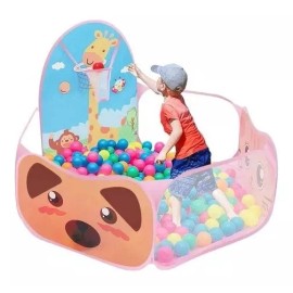 Madelalu Alberca De Pelotas Con Canasta Plegable, Juego Didáctico