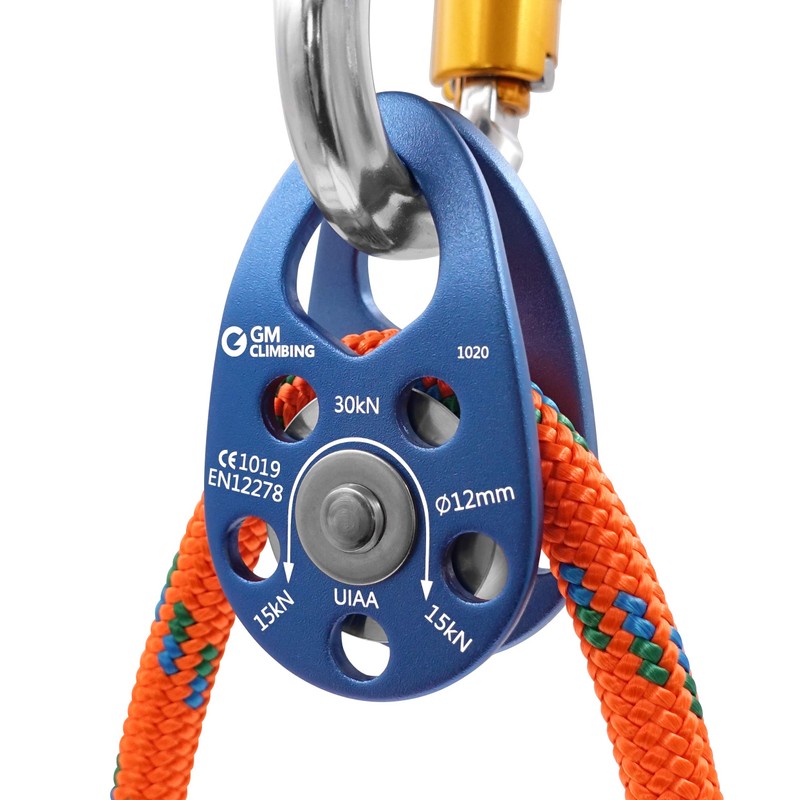 GM CLIMBING CE UIAA Certified 30kN Micro Pulley Mobile Side