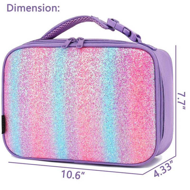 FlowFly Kids Lunch box Insulated Soft Bag Mini Cooler Back