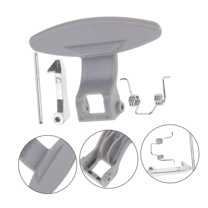Mipcase 1Set Drum Washer Replacement Handle Metal Door Handle Compatible