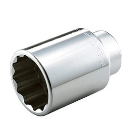 TONE Deep Socket (12 Square) 6D-27L Insertion Angle 0.7 inch (19.0 mm) (3/4 inch), Double Side Width 1.1 inches (27 mm)
