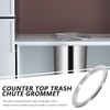 SOLUSTRE Trash Can Decorative Cover Countertop Waste Chute with Lid